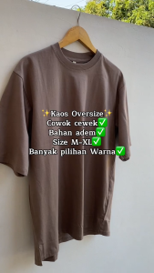 KAOS OVERSIZE WANITA BAHAN COTTON COMBED 20S PREMIUM