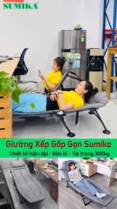 Sumika Giường Đơn Ngủ Trưa Văn Phòng Cắm Trại Bệnh Viện Có Thể Gấp Gọn Tiện Lợi Giường Sumika 183181 298. Bảo hành 12 Tháng