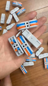 COMBO 10 bộ cút nối dây điện nhanh PCT 222 jack nối dây điện đầu nối dây cốt nối dây điện nhanh