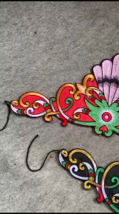 Renda Bordir Aksesoris Tari Ikat Kepala Dayak Batang Garing