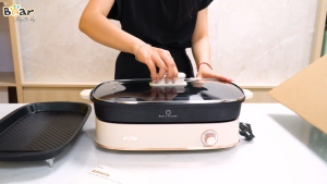 Nồi Lẩu Đa Năng Bear 45L 6 Chức Năng Nấu Chiên Nướng Lẩu Nấu Hầm Ninh Tiết Kiệm Điện SB-NL45K