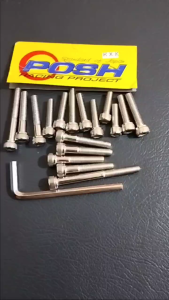 Baut Blok Mesin RX King Full Set Isi 17pcs Free Kunci L 1 SET