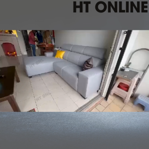 HT ONLINE YUNI Big L Shape Sofa Fabric Sofa Ruang Tamu Sofa Murah Small Apartment Sofa Living Room Sofa 沙发 Adjust Headrest