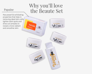 Beautederm Travel Set Promo Day Night Toner Night Cream Day Cream Papaine Soap