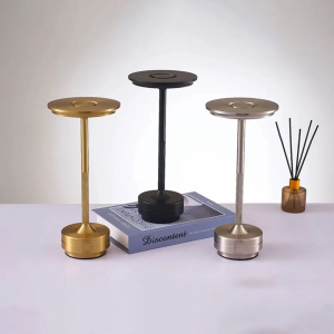 Lampu Meja Hias Cafe Restoran Bar Simple LED Rechargeable Table Lamp