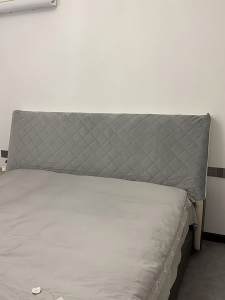หนังกลับหนาขึ้น Cover Headboard หัวเตียง Cover Headboard นุ่มปลอกหมอนอิงฝาป้องกันฝุ่นง่ายๆ สำหรับการหลีกเลี่ยงการชน