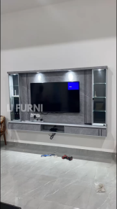(FREE INSTALLATION) IJ FURNI 8ft Hanging Tv Cabinet Modern 2024 Tv Cabinet Wall Hanging Tv Cabinet Wall Mounted 电视柜 Zaradaa tv Cabinet N design