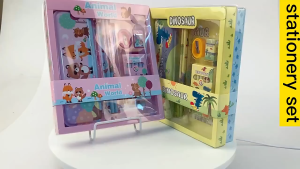 Stationery Set with Gift Box Cute Cartoon kuromi Cinnamoroll Student Prize School Supplies