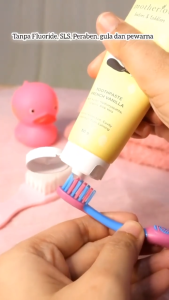 Motherlove Babies Toddlers Toothpaste Pasta Gigi Bayi dan Anak Aman Tertelan