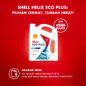 Oli Shell Helix ECO SAE 0W-20 LCGC 1 Liter Original