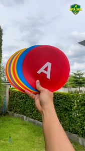 มาร์คเกอร์ซิลิโคน ใหญ่ A-J (ชุด 10 ชิ้น)/มาร์กเกอร์โคน กรวย กรวยซ้อมบอล กรวยฝึกซ้อม กรวยซ้อมกีฬา ทีมเทรนเนอร์ดีสโคน