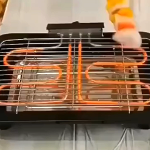 Bếp nướng điện không khói 2000W 5 mức điều chỉnh nhiệt độ phù hợp nhiều món nướng Vỉ nướng thép không rỉ Dễ dàng tháo ra vệ sinh