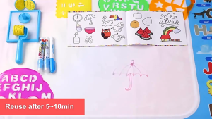 Local Delivery Doodle Mat Magic Water Drawing Colouring Mat Painting Writing Pad Educational Toys for Kids 60*80cm