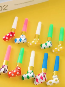 Mainan parti Birthday Party Toys Blowout Whistle Blower Festive Decor Noise Makers Whistle Blow Dragon Party Favors Horns Mainan pembuat bunyi 口哨