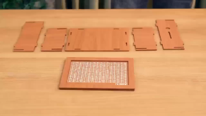 Z-Gadget⚡Money Box Wooden Piggy Bank Wood Money Bank Reusable Money Box with Saving Goal and Numbers To Check Helps The Habit of Saving