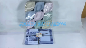 Souvenir Pernikahan Ultah dan Khitanan Mangkok Daun Warna Pastel Kemasan Mika Motif Di Pisah ISI 50