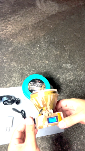 ไฟฉายคาดหัว ใช้ได้นาน 20 ชม (แสงขาว/แสงเหลือง)   ไฟฉายกรีตยาง LED3000Wมีจอแสดงแบตเตอรี่ บอกเวลาใช้งาน แบต4000mAh 833