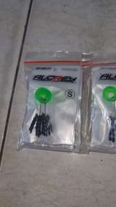 Stoper Pancing Audrey Bulat Hitam Ukuran SML 2 Ranting isi 60 Biji High Quality Termurah