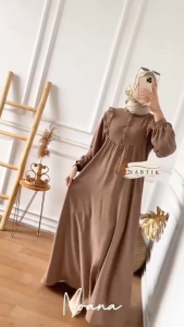 Gamis Moana Cantik Dan Trendi Dengan Model Resleting Busui Friendly Gratis Ongkir