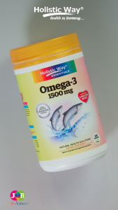 [Exp: Nov 2026] Holistic Way Essentials High Strength Omega-3 Fish Oil 1500mg – Supports Heart Circulation Brain Eye Joint & Cholesterol Health | Odourless Formula — Halal (240 Softgels)