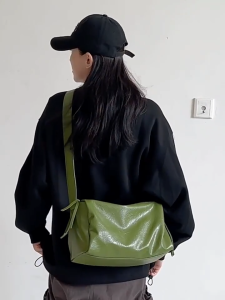 Comelnya Bag Sling Bag PU Leather Casual Waterproof Large Capacity Crossbody Bag Beg Silang Kasual Kalis Air Ruang Besar