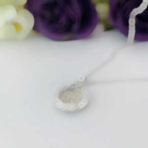 SilverWholesale #PH348 Sterling Silver 925 Wheel of Fortune Spinning Abacus Pendant Necklace Set (S925纯银招财转运算盘项链)