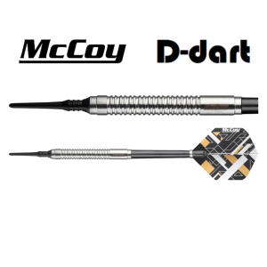 MCCOY SOFT TIP DARTS - 20G/22G MCCOY MAX SILVER 90% TUNGSTEN DART SET ORIGINAL ELECTRONIC DART