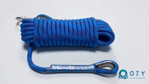 AFAU 10 meters 10mm Utility Rope with 2 Steel Carabiner Outdoor Activities Rescue/Safety/ Escape/Climbing/DogLace Nylon Escape Safety Rappelling Rope Professional Outdoor Activities Hiking Rope