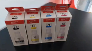 โปรโมชั้น 6-6 CANON GI-76 Black Cyan Magenta Yellow INK Cartridge ของแท้ ออกใบกำกับภาษี