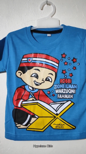 Baju Kaos Harian Anak Laki-laki Distro Karakter Cowok Muslim Lucu 1 - 10 Tahun - Hypelane Kids