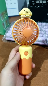 KIPAS ANGIN PORTABLE DONUT SANRIO | HANDHELD DESKTOP USB FAN SANRIO | KUROMI | MELODY | CINAMOROL | POMPOMPURIN | KIPAS ANGIN USB | USB CHARGING FAN | MINI FAN PORTABLE |
