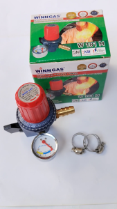 Paket Siap Pakai Regulator Tekanan Tinggi Winn Gas W181 & Selang Orange