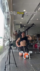 Đồ Tập Bụng 2 Bánh Có Đệm Khuỷu Tay Hỗ Trợ Người Mới Con Lăn Tập Thể Dục Có Đồng Hồ Đo Và Giá Đỡ Điện Thoại Dễ Sử Dụng