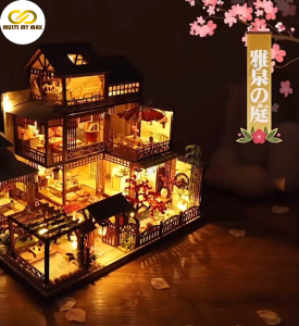 3D DIY House Cottage Puzzle Miniature Jigsaw Good Quality Adult Kids Valentine Birthday Christmas Gift Present 立体拼图