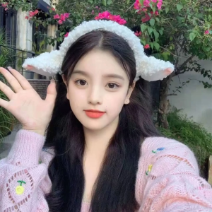 Shawn Sheep Fluffy Furry: Bandana Lucu Korea & Aksesori Fashion Anak