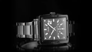 Jam Tangan Pria Belleda 9085 Rantai Stainless Model Segi Tanggal Aktif Anti Air 30m Watches
