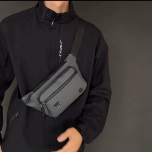 Ready Stock!! LEEFO Fashion Men Waist Bag Chest Bag Pu Leather Pouch Bag