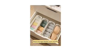 Multi Kitchen Drawer Divider Storage Basket Organizer Storage Box Underwear Hairband Household Desk