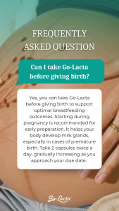 Go Lacta + Moringa Capsules + 180 caps