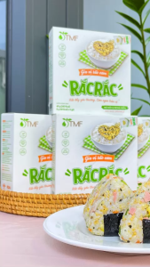 Thùng Gia vị rắc cơm rong biển Rắc Rắc hộp 6 gói cho bé ăn dặm TÂM MINH FOODS