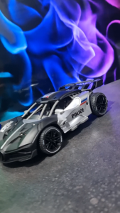 Mainan Mobil Remot Kontrol RC Sedan Balap Surpass Chaser Polisi Metal Super Speed