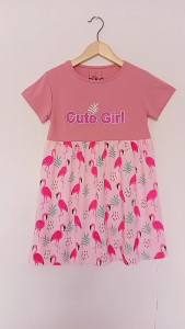 Dress Anak Perempuan Size S M L Cute Girl Warna Kombinasi / Baju Anak / Dress Anak Lucu