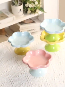 Food Type Bowl Cat Bowl Pet Bowl Puppy Bowl Ceramic High Bowl Premium Cat Bowl Surface Ceramic Food Bowl