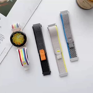 22mm 20mm Trail Loop Band for Samsung Galaxy Watch 6 5 4 Classic 44mm 40mm 47mm 43mm/5 Pro 45mm Nylon Strap Correa Bracelet Trail Loop Nylon Band Strap For Haylou LS02/RS4/RS4 Plus Smart Watchband