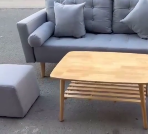 Bộ Sofa phòng tiếp khách da simili nâu xuất khẩu SOFA mini decor phòng - sản phẩm chính hãng Bảo Hành 12 THÁNG