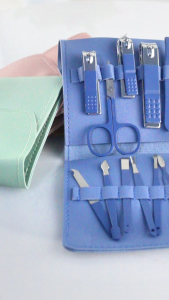 Gunting Kuku Set Lengkap Alat Gunting Kuku 12 in 1 Manicure Set Model Pouch Dompet Terbaru -ZJ-9