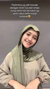 PASHMINA INSTAN INNER LEHER JERSEY OVAL DALAMAN NINJA / PASHMINA INNER NUTUP LEHER JERSEY PREMIUM