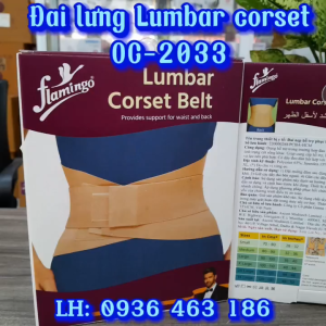 ĐAI HỖ TRỢ CỘT SỐNG LƯNG FLAMINGO ẤN ĐỘ [OC-2033] - HÀNG CHÍNH HÃNG