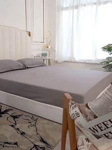 ผ้าปูที่นอน ขนาด 3ฟุต/3.5ฟุต/5ฟุต/6ฟุต ผ้าปูรัดมุม (ยังไม่รวมปลอกหมอน เฉพาะผ้าปู ) สีพื้น ไม่มีรอยต่อ ไม่หลุดง่าย นุ่ม ป้องกันไรฝุ่น รัดมุม360°แบบคละสี