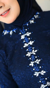 FM Setelan Tunik Malika Payet / Stelan Tunik Jumbo Kebaya Ibu Hajad Bigg Size Ld 130cm